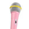 Kids Wired Microphone 3.5mm Plug Plastic Low Distortion Portable Child Singing Mic for Musical Instrument for Family Party