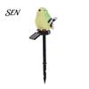 Warm White Patio Pathway Lights Solar Bird Garden Light, Waterproof Figurine Lawn Rustproof Metal Stake LED Lamp for Outdoor Yard Flower Bed