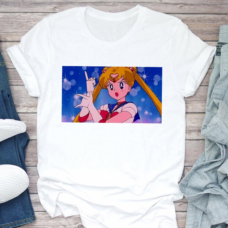 Trendy Sailor Moon Print T-Shirt
