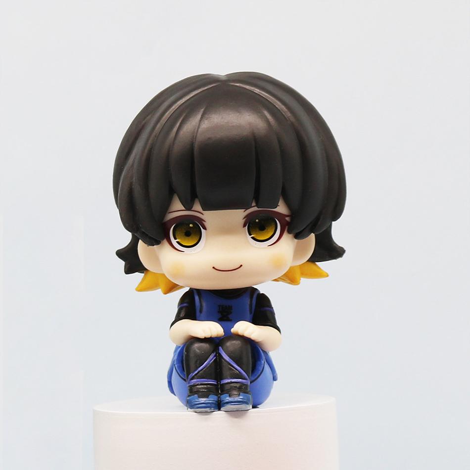 Blue Lock Action Figures Isagi Yoichi Bachira Meguru Anime Figure Q Version Figurine Pvc Collectible Model Kids Doll Toys Gifts