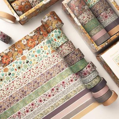 Nastro Washi in lamina d'oro Diario fai da te Adesivo per scrapbooking Adesivi Nastro per mascheratura Nastro per mascheratura in tinta unita Nastro adesivo decorativo Fornitura di cancelleria per diario
