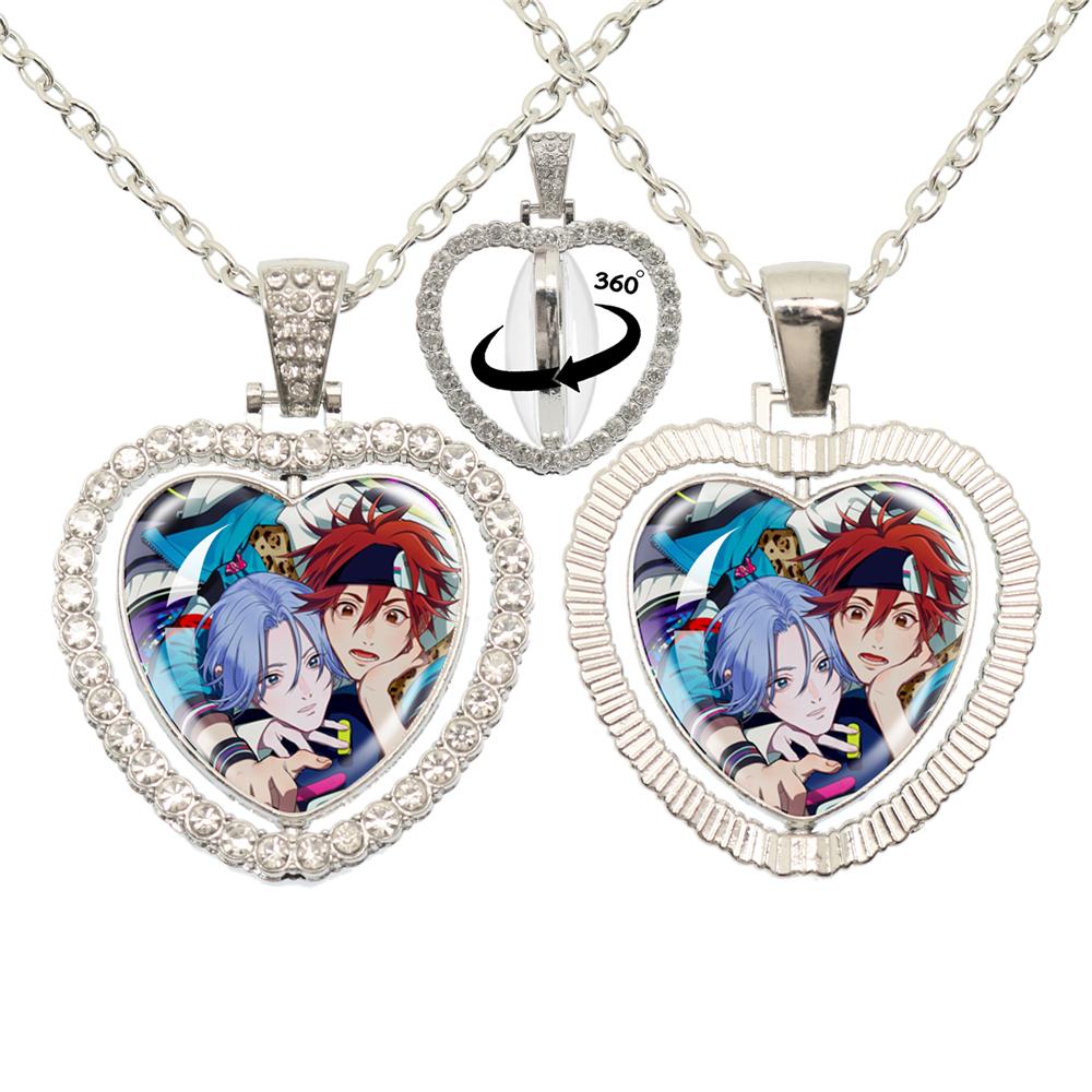 

Arrival SK8 The Infinity Cartoon Skateboard Glass Cartoon Skateboard Glass 360 Degree Rotating Heart Shaped Pendant Friend Gift