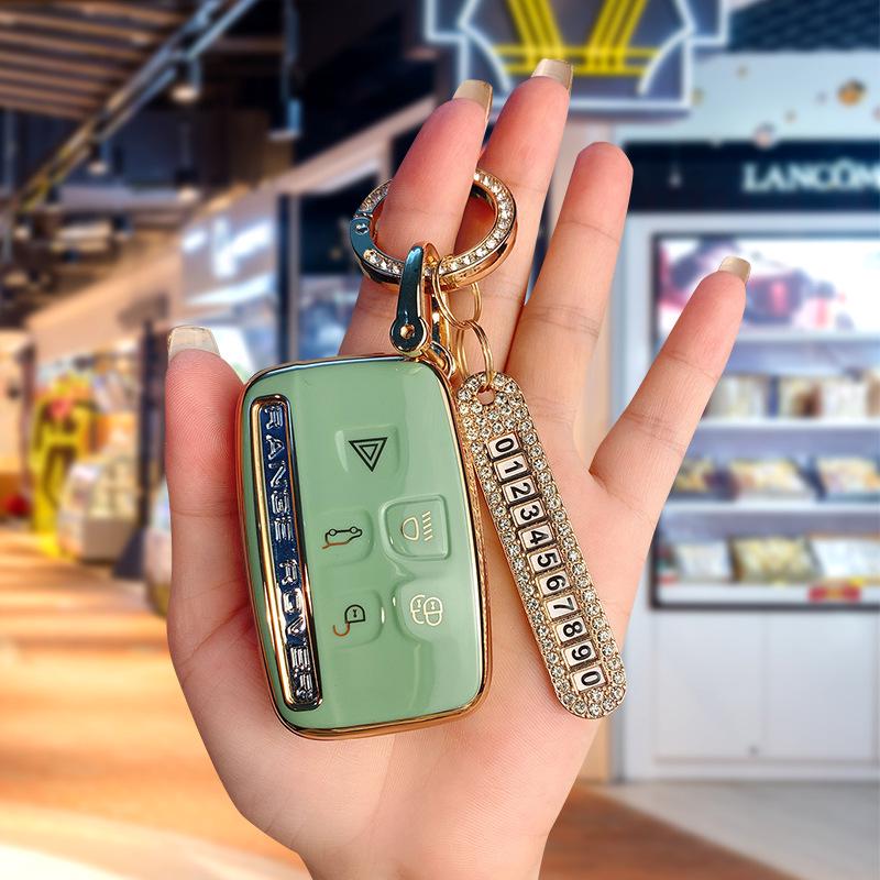 Land Rover & Jaguar TPU Schlüsselhülle für Range Rover, Discovery 4, Evoque, Freelander 5 - High-End, Langlebige Autoschlüsselhülle