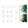 Set of 10 Transparent Confectionery Jar Eye Catching Sweet Storage Container Candy Canister for Christmas Enthusiasts
