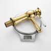 Basin Mixer Tap Gold Bathroom Sink Facuet Single Handle Hot and Cold Water Hoses Modern Bathroom Washroom Cloakroom Faucet