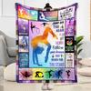 Gymnastics Word Cloud Art Blankets Are Suitable for Living Rooms, Bedrooms, Camping, and Other Places, Making Them an Ideal Choice for Gifts.