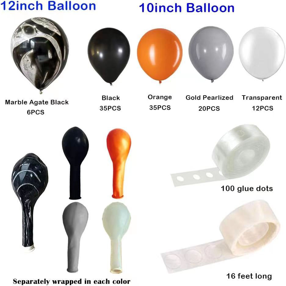 Halloween Balloon Arch Balloon Set Party Decorations Venue Decoration