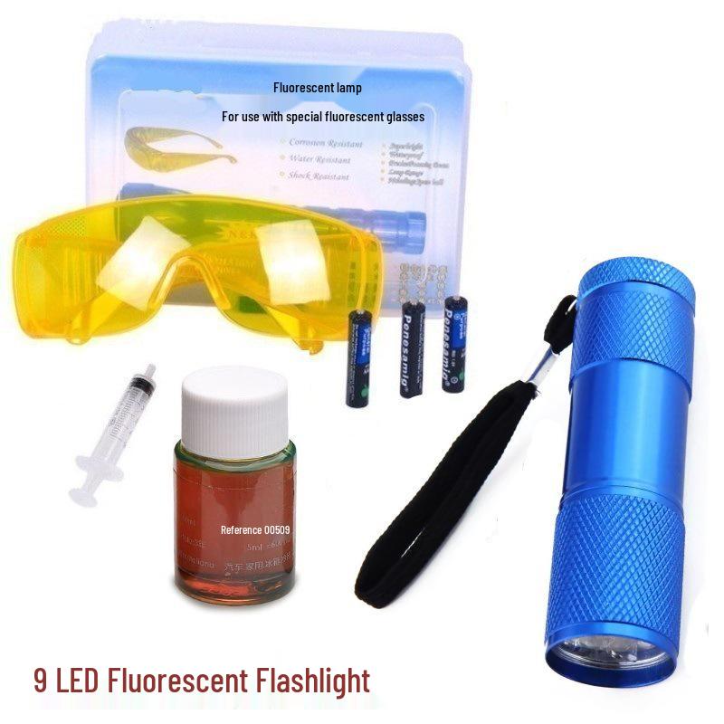 Fluorescent Leak Detection Tool for Car and Refrigerator AC Systems
