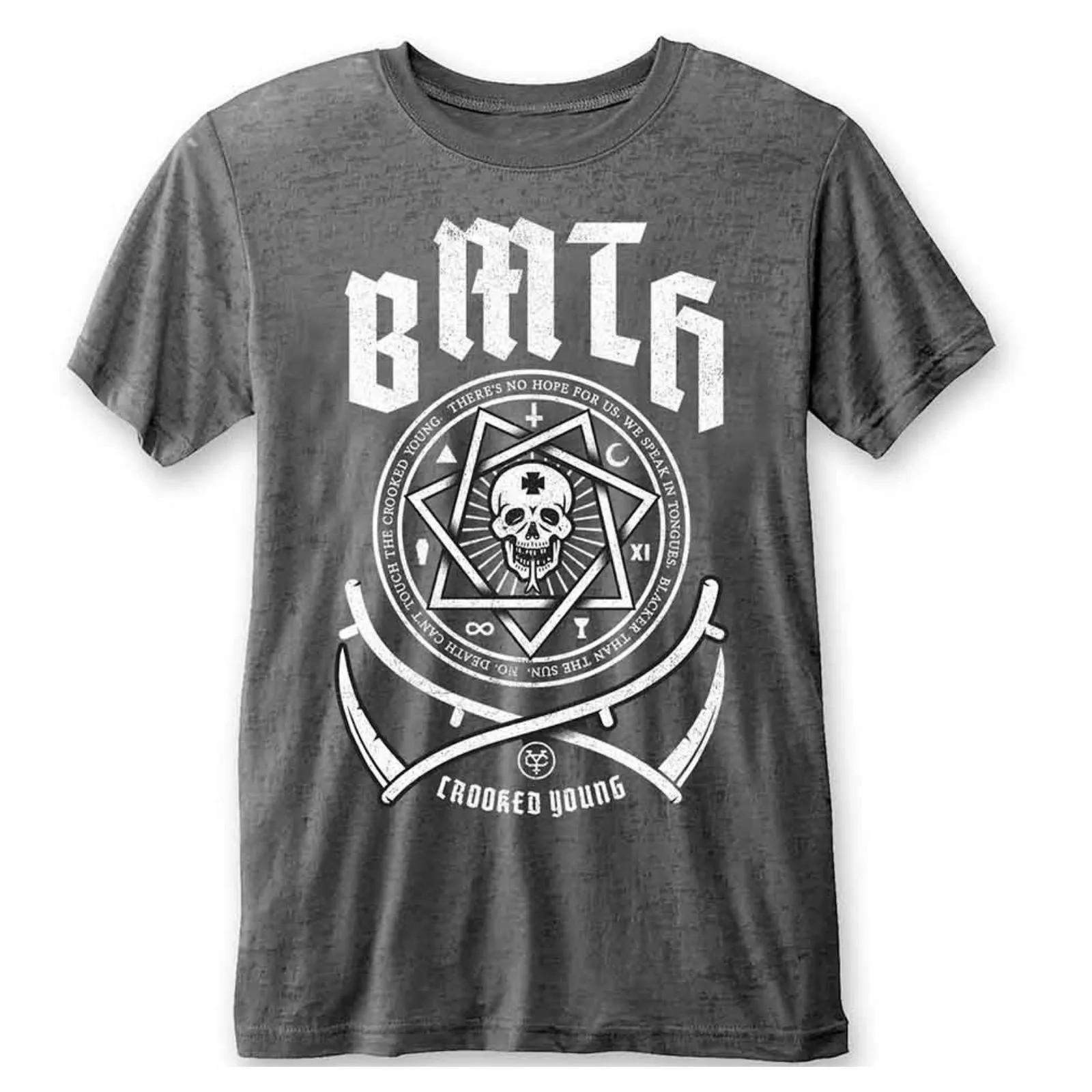 Bring Me The Horizon Crooked Young Burnout T-Shirt Metalcore Rock Official Tee XXXL