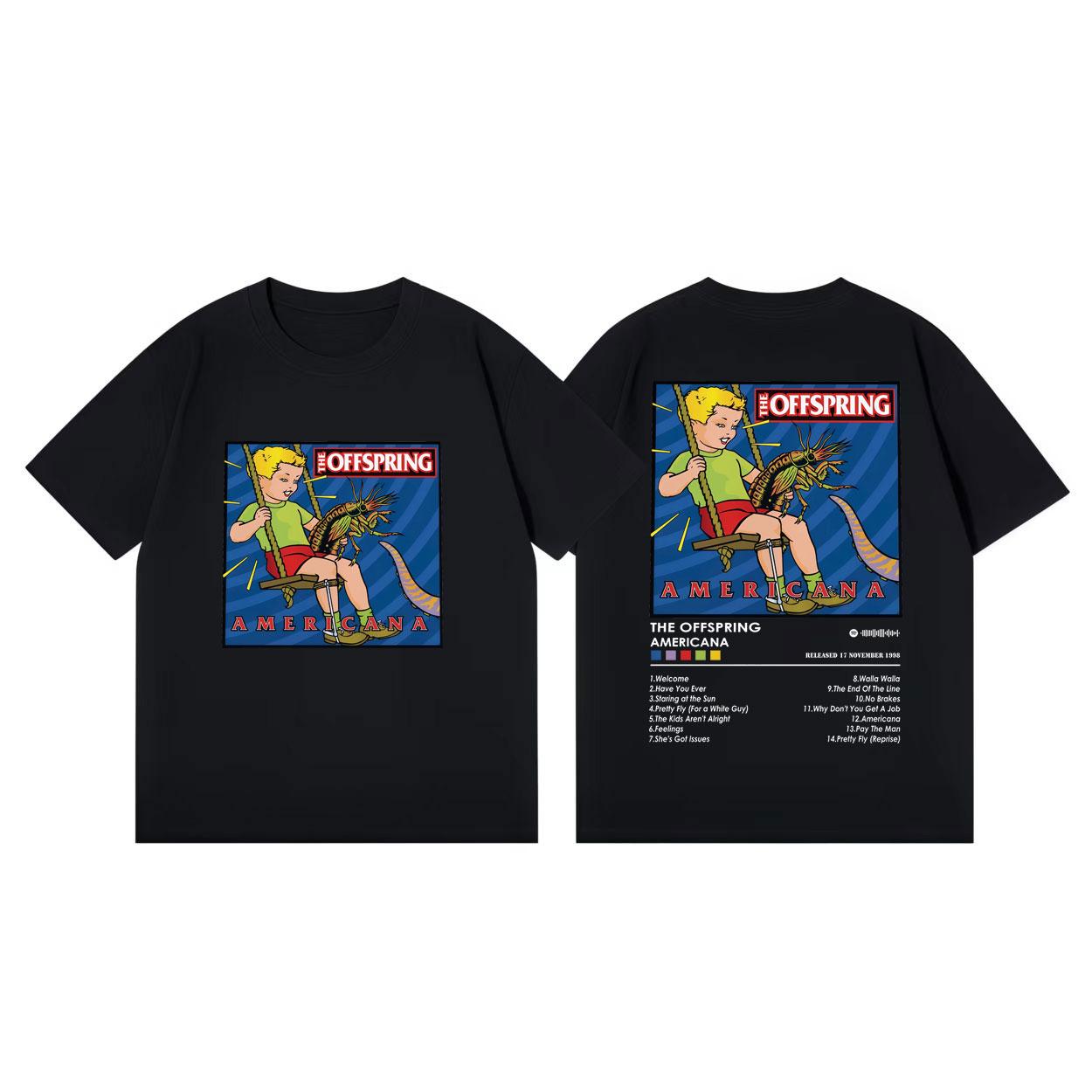 2026 New Offspring Americana Album Graphic T Shirt Punk Rock Pop Music T-shirt Men s Clothing Women Casual Fashion Summer Tsh... S