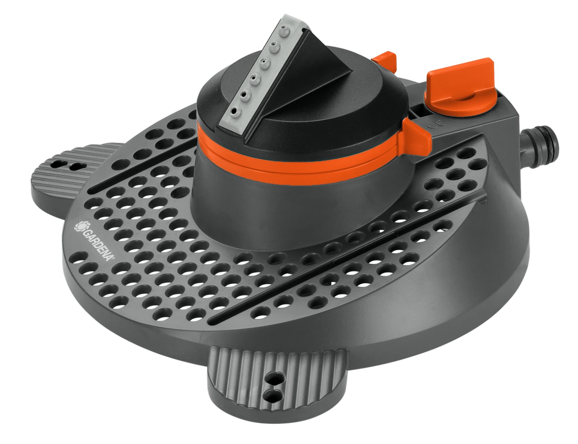 

GARDENA Танго Вращающийся дождеватель Распылитель Темный Продукт до 5 лет (Регулируемый диапазон) 3-20м, Серо-оранжевый 2065-20 Гарантия
