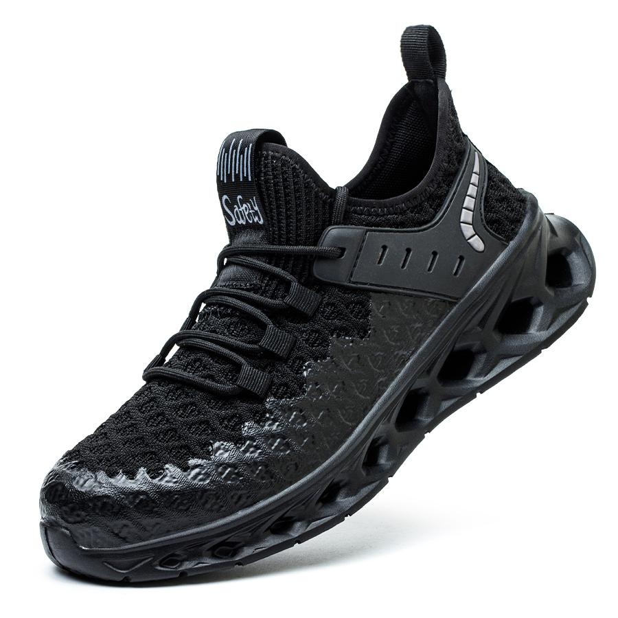 

Легкая рабочая защитная обувь для мужчин, дышащая, противоударная, противопрокольная, спортивная защитная обувь, рабочие ботинки, обувь 46 чёрный