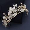 Wedding Prom Party Hair Headband Baroque Rhinestone Crown Hair Jewelry Crystal Butterfly Hairband