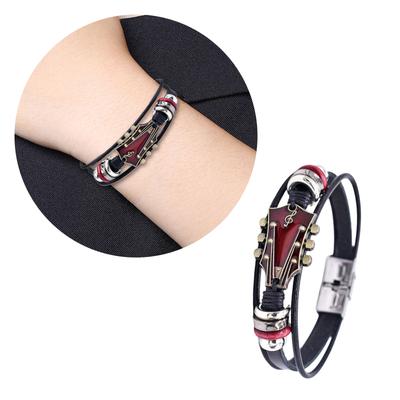 Vintage Handmade Leather Bracelet Multilayer Bracelet Leather Strap Wrist Jewelry Present for Fashion Enthusiasts