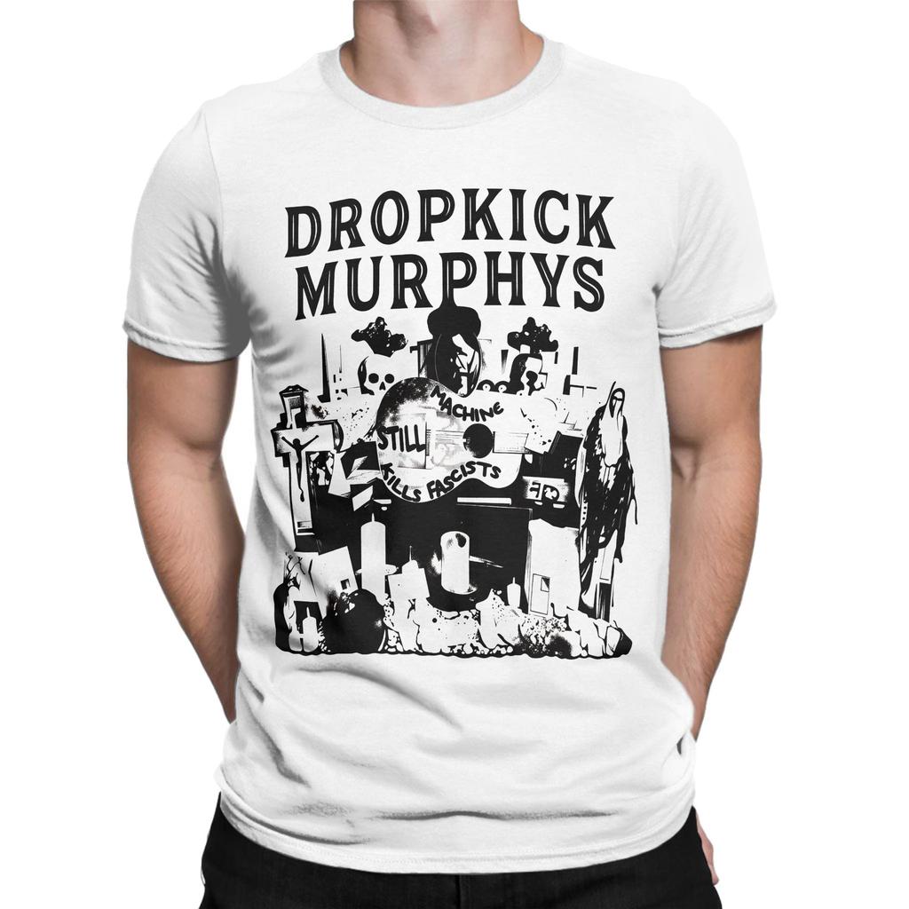 T-shirt Vintage Été Dropkick Murphys T-shirts Hipster T-shirt 100% Coton pour Hommes Y2K Rétro Ample Manches Courtes Hauts T-shirts