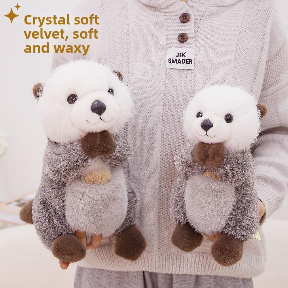 Plush Otter Toy Animal Soft Short Pile For Children Gift