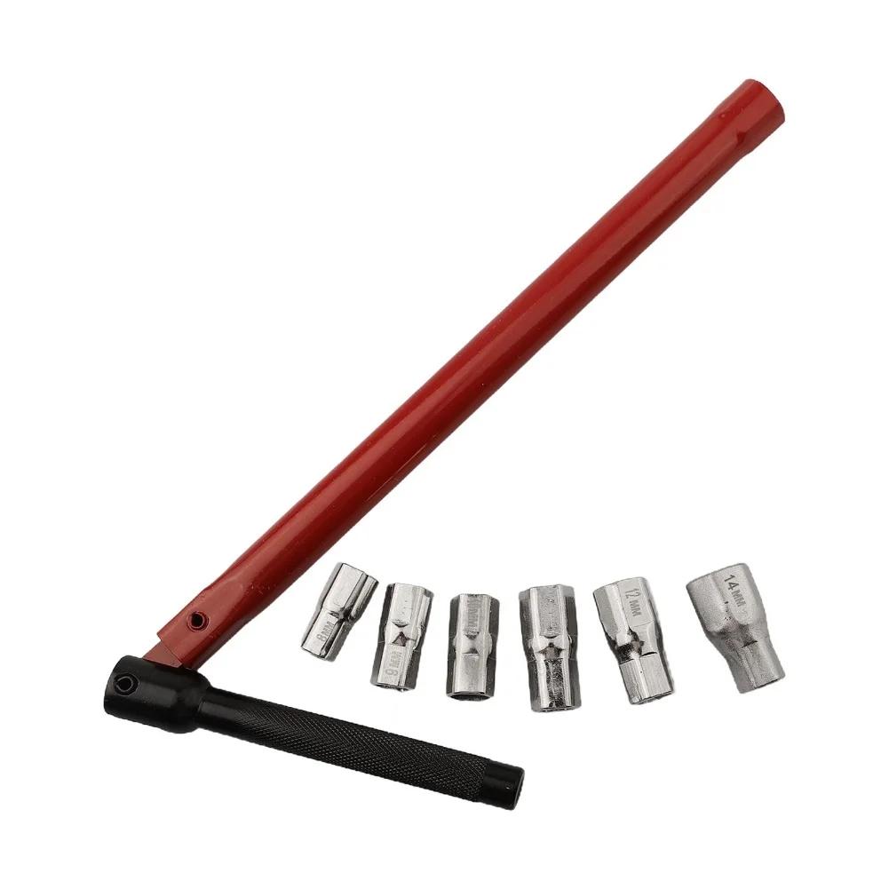 Socket Wrench Set for Bathroom Sink Faucet Valve Installation and Removal with 6 Sleeve Sizes and Anti Slip Handle