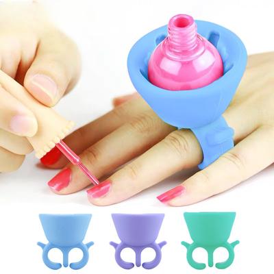 Σιλικονούχος Θήκη Μπουκαλιού Βερνικιού Νυχιών Φορητή Θήκη Βοήθημα Νυχιών