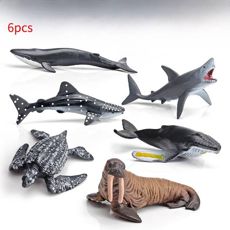 דמויות PVC של יצורי ים עם תצוגה סטטית לחובבי הים ועיצוב אקווריום