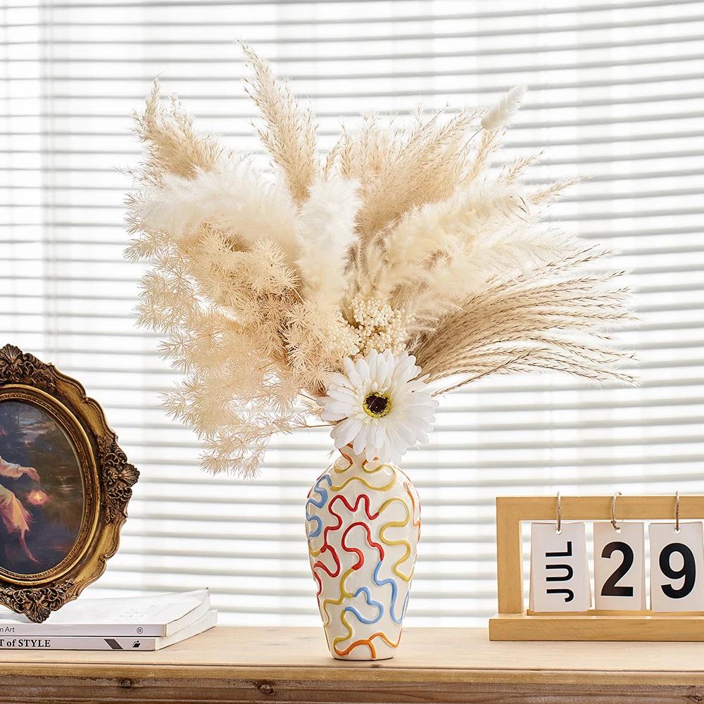 Home Decoration Dopamine Expansion Style Vase Bedroom Ornaments Vase Simple Style