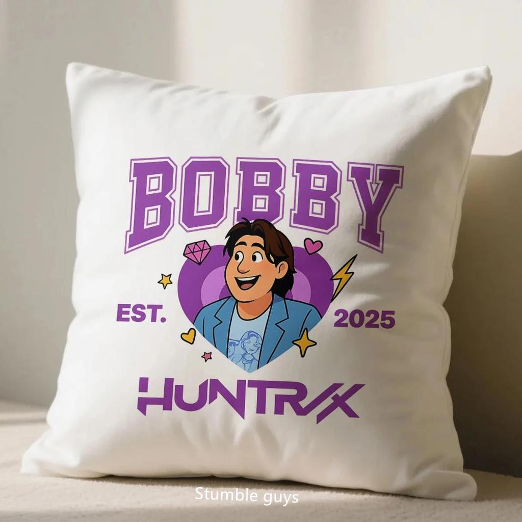 Anime Demon Hunters 45X45cm Pillowcase Kpop Sofa Cushion Cover Decorative