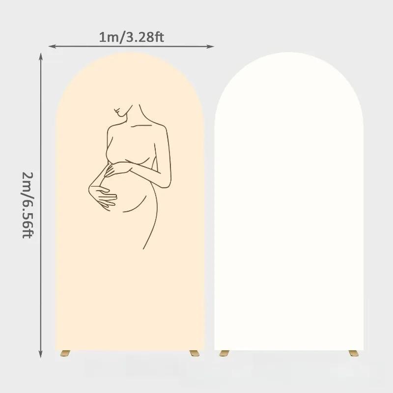 86x200cm Print Arch Cover Spandex Fitted Backdrop for Cow Theme Photo Background Birthday Party Baby Shower Wedding Decorations
