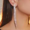 Koreanische Luxus-Strass-Quasten- & Stecker-Ohrringe für Damen