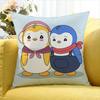 Cute Pudgy Penguin   Various Sizes Square Pillow Case For Car Home Bedchamber Decor