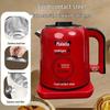 Festive Red 2.5L Electric Kettle with Detachable Lid & Auto Power-Off 