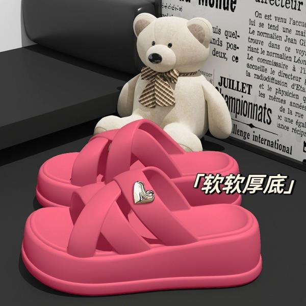 Fashion Shoes Women Slippers For Swimming Pool Pantofle Slides Platform Soft Beach 2025 Summer Casual Leisure Shoes House Slippers Plat