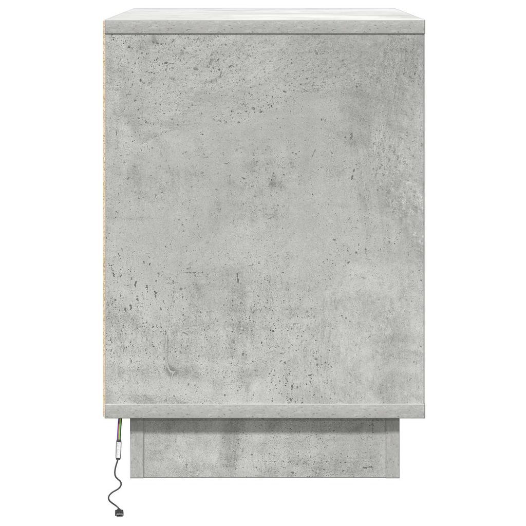 Nightstand Concrete Grey 50 x 34.5 x 50 cm Particleboard