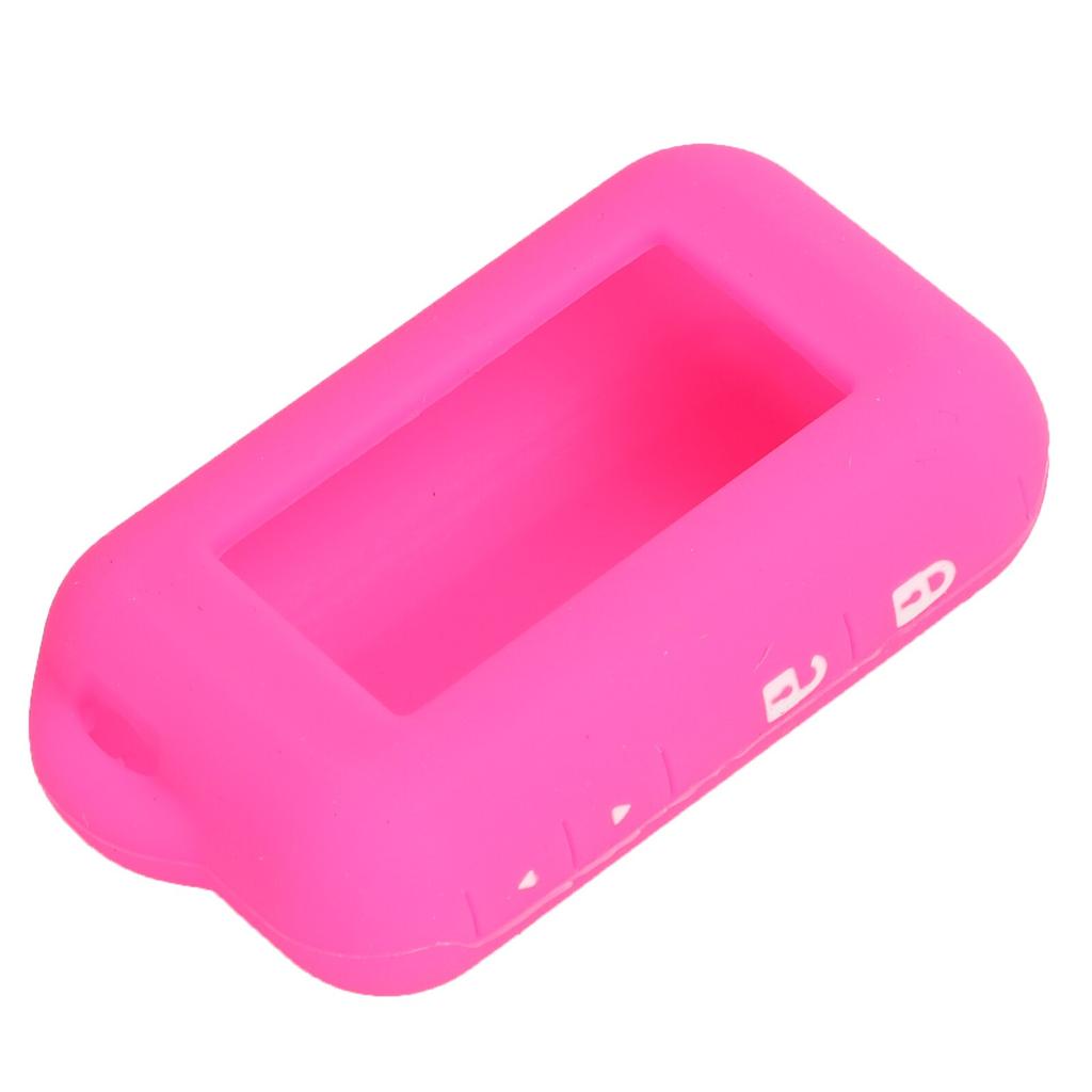 Jingyuqin Funda de silicona suave para Star line E60 E90 E61 Control remoto de coche bidireccional Alarma bidireccional Llavero LCD Auto fob Protector de cubierta de soporte de goma