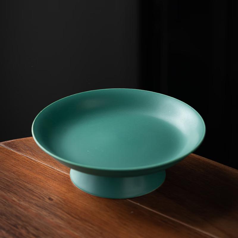 Ceramic High-Footed Fruit and Snack Plate