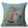 Moderne nordische Cartoon-Tiere Kissenbezug Niedlicher Elefant Giraffe Kinderzimmer Sofa Dekorative Wurfkissenhülle Cojines
