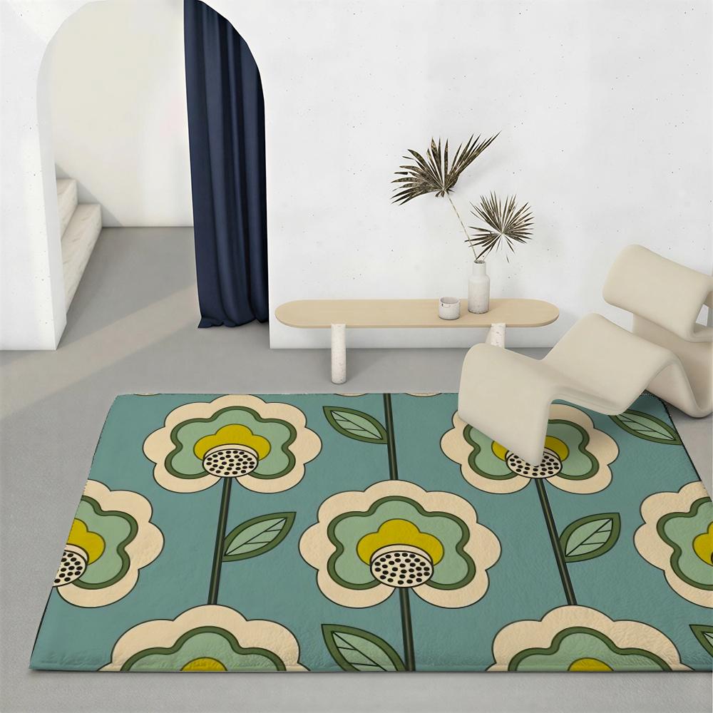Designer O-Orla KielyS Floor Mat Eco-Friendly Flannel Doormat Non-Slip Odorless Soft Short Plush Indoor Floor Rug