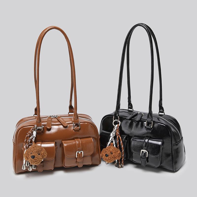 Vintage Handbag for Women, Large Capacity New Autumn and Winter Casual Single Shoulder Armpit Bag, Niche Design, Commuting Pillow Bag