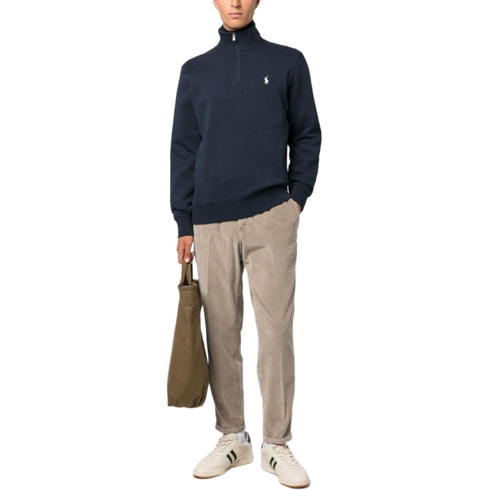 Polo Ralph Lauren Logo Pullover Long Sleeve Sweatshirt Men Sweatshirt Dark-Blue 710922557-002