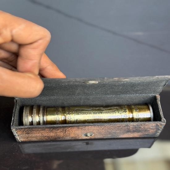 Brass Kaleidoscope, Histoy of Handmade Kaleidoscope, Birthday Gift, Christmas Gift, for him,her