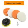 6 Stück Schaumstoffpolster Puffer-Kit Poliermaschine Wachspads 3/4/5/6/7 Zoll Zum Entfernen von Kratzern Auto-Polierschwamm-Pads Set