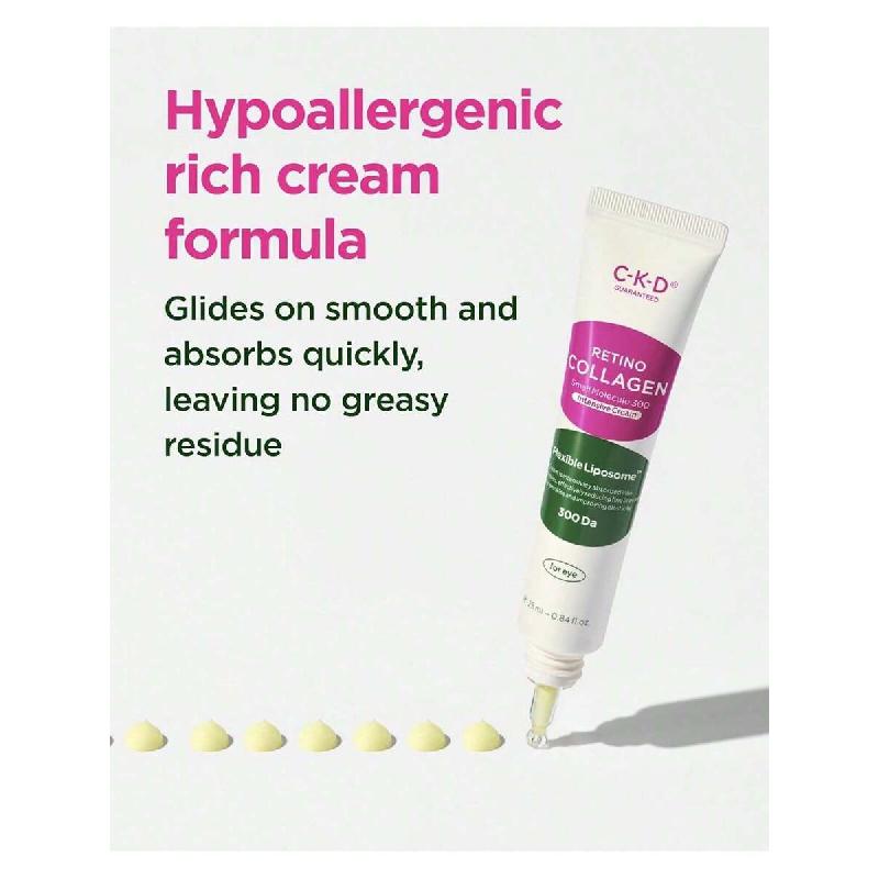 CKD Retino Collagen Intensive Cream 25ml - Retinal Spot Kollagencreme für feine Linien, tiefe Falten und Reduzierung von Erschlaffung.