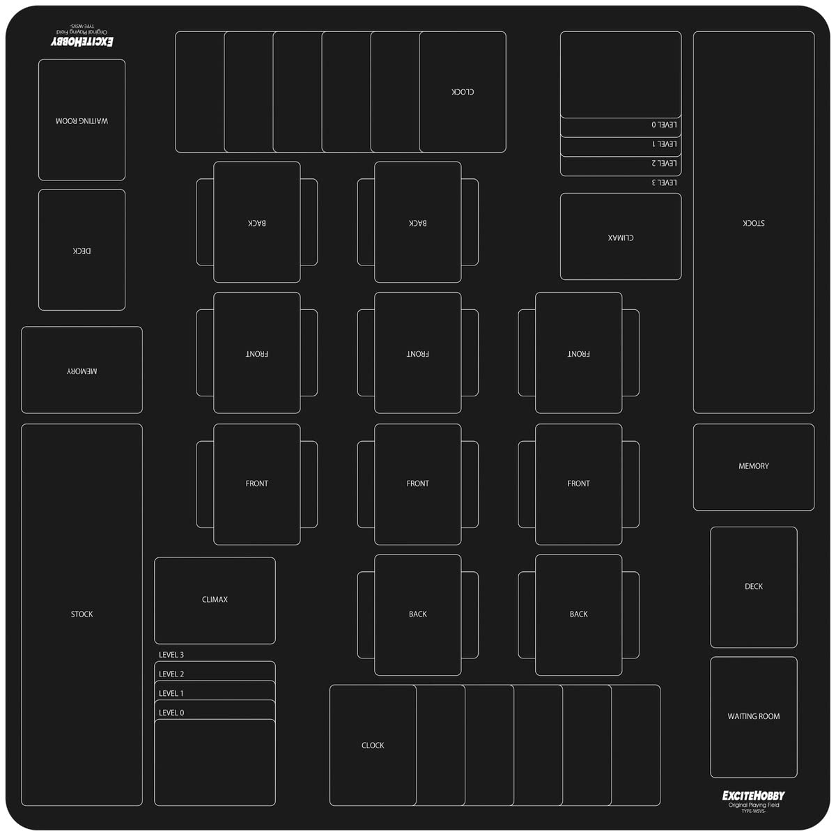 

[Featured in Magazines] EXCITEHOBBY Trading Card Playmat, Weiss PSA Rubber Mat, Simple Design, Non-Slip, Easy-Flip, Battlefield, 60cm x 60cm