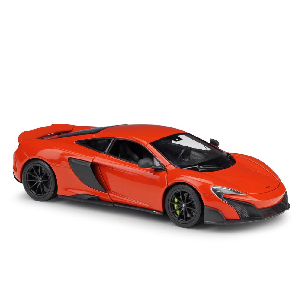 WELLY 1/24 McLaren 675LT Alloy Sports Car Model Diecast Metal Racing Super Car Vehicle Model Simulation Collection Kids Toy Gift