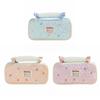 Soft Touch Pen Bag Partitioned Storage Stationery Organizer Cartoon Stationery Pouch  School Office