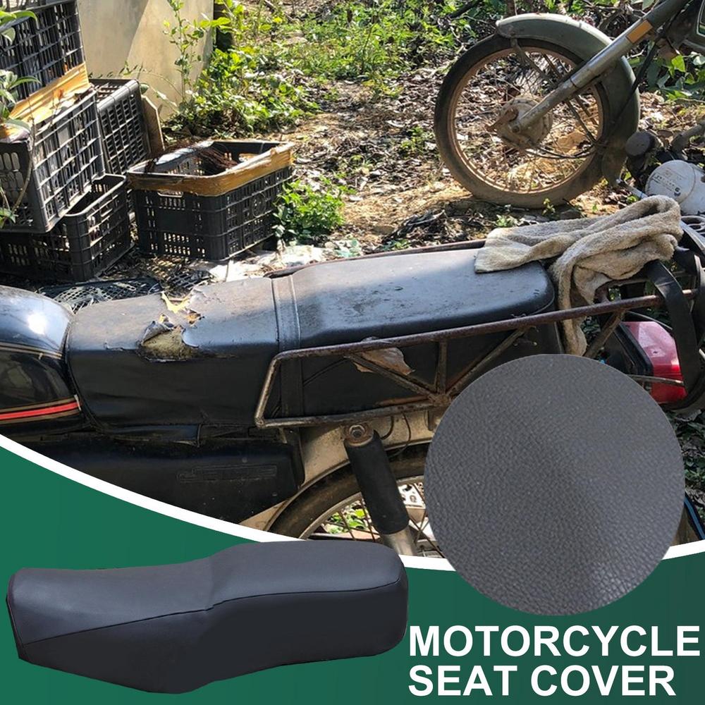 Dirt Bike Seat Cover Motorcycle Seat Rain Cover Sunproof Faux Leather Tear-Resistant Waterproof Mat For Sofa Restoration Marine