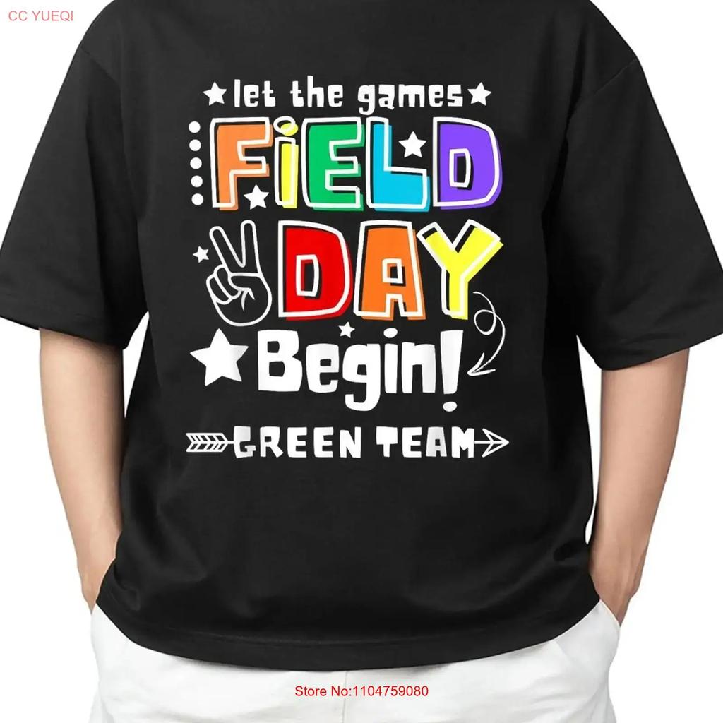 Field Day Green Team Funny Game For Adult S 4XL T Shirt vintage Washed homme designer clothes Stylish Comfortable streetwear