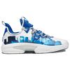 Anta GH2 Gordon Hayward Cushioning Anti-Slip And Wear-Resistant Coverage Mid-Top Basketball Shoes Men's White Blue Sneakers 112111103-9(S-BOX)