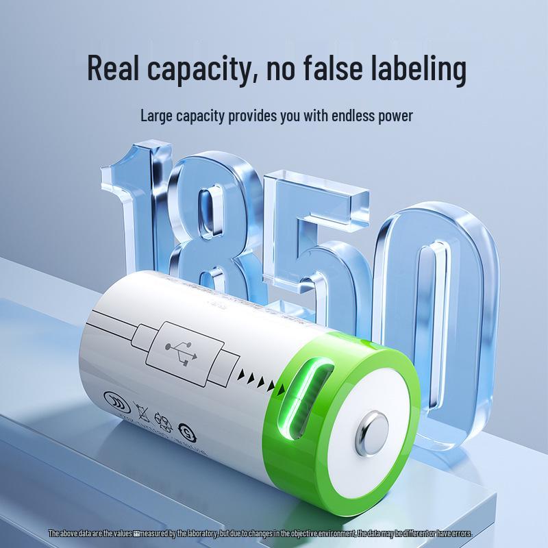 High-Capacity USB Rechargeable 3.7V CR123A Lithium Battery for Camera & Flashlight