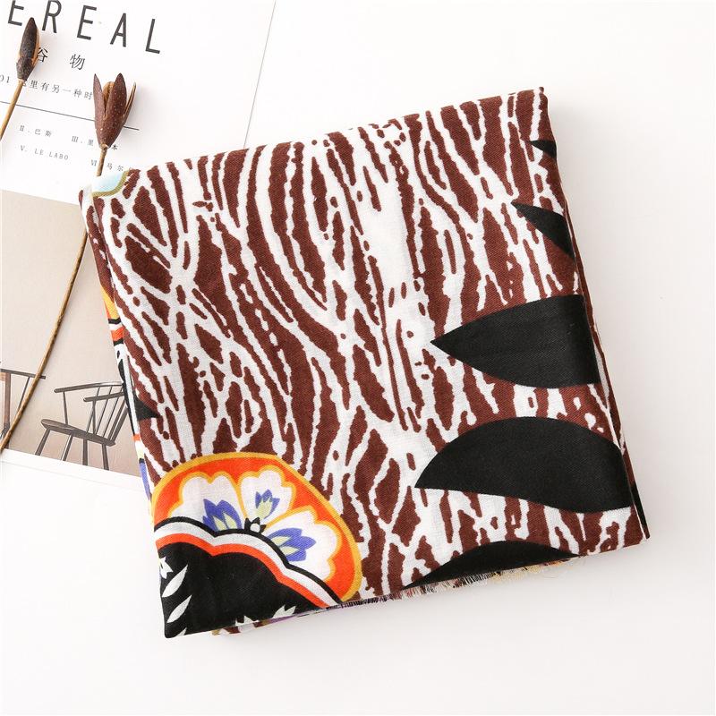 Women'S Fashion Printed Handkerchief, Luxury Style Sunshade Scarf, New Fringe Shawl for Outdoor Travel