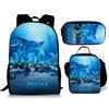 Avatar Avatar Scuola Primaria e Secondaria Zaino Scolastico Zaino Animato Borsa Astuccio Set da Tre Pezzi Nuovo