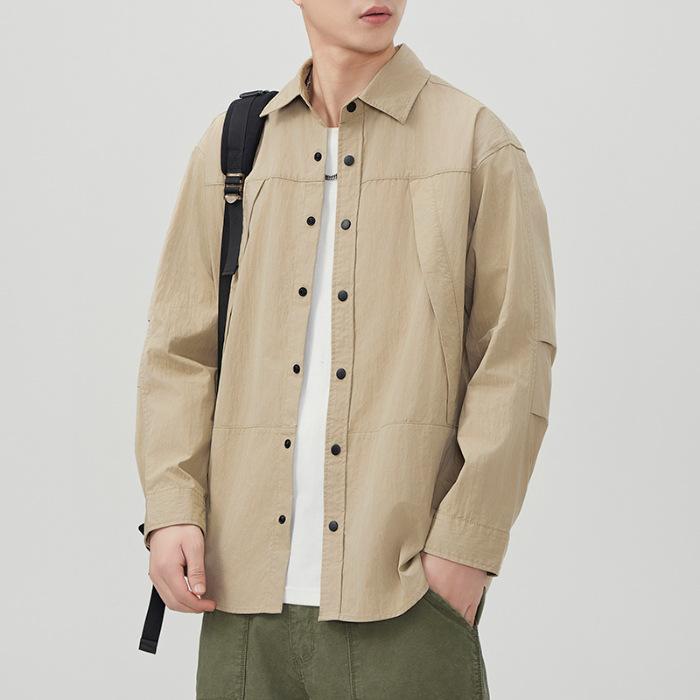 

Новая весенняя японская ретро мужская свободная рубашка в стиле горного аутдора, повседневная американская 4XL